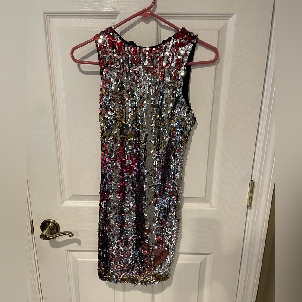 Sequined mini cocktail dress size small